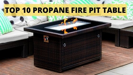 Propane fire pit table