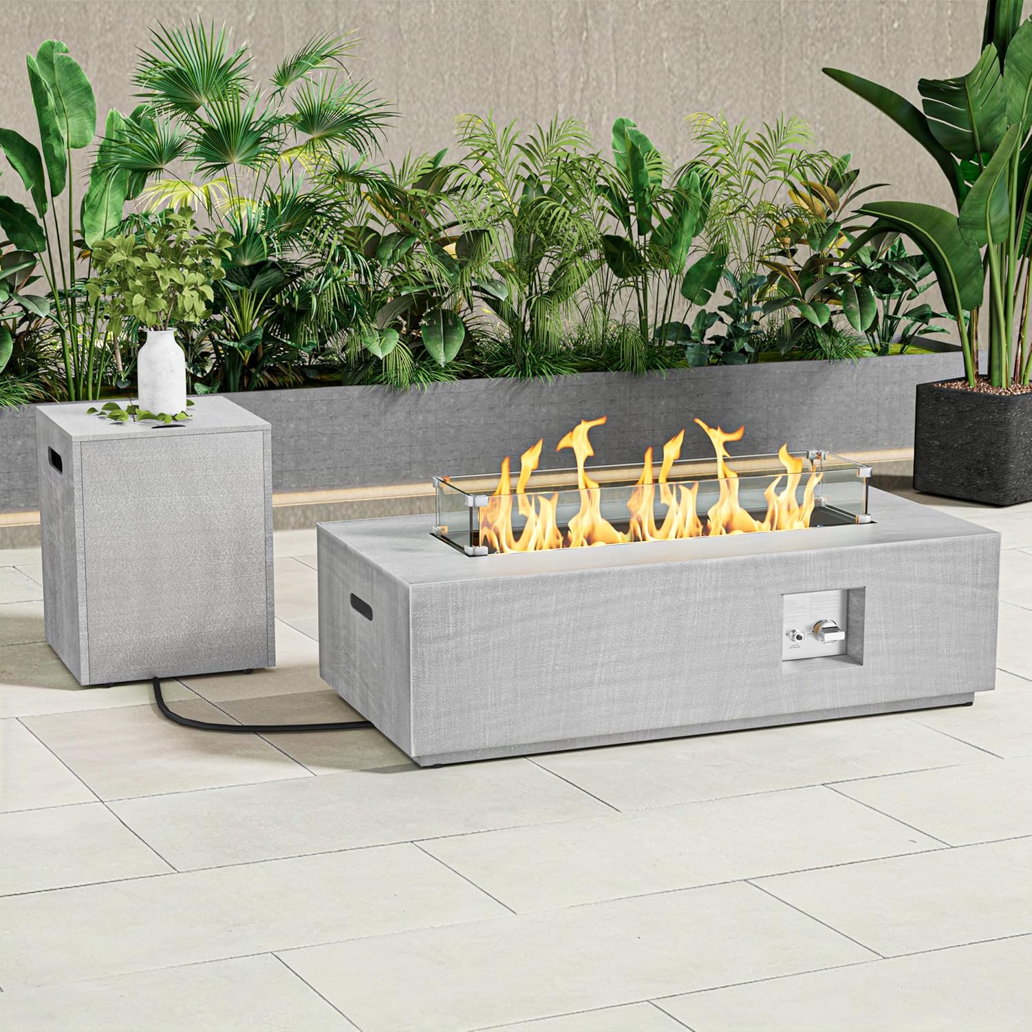 Outdoor Fire Pit Table Propane Gas Fire Pit