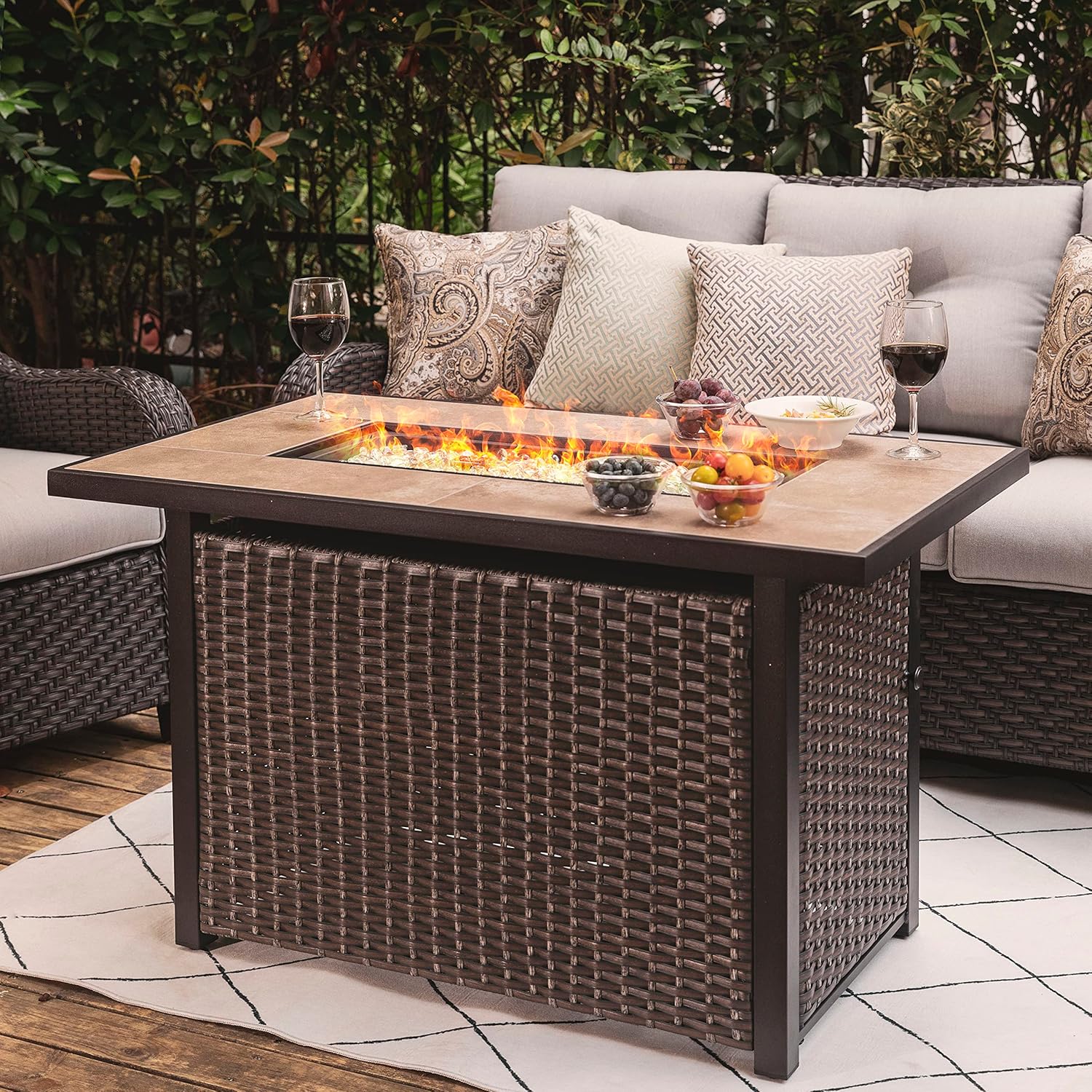 Nuu Garden Propane Fire Pit Table